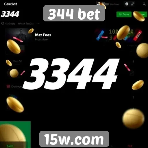 Apostas online no site 344 bet em destaque